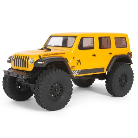 1/24 Scx24 2019 Jeep Wrangler Jlu Crc 4Wd Rock Crawler Brushed Rtr, Yellow - Axi00002v2t2 1
