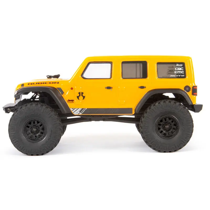 1/24 Scx24 2019 Jeep Wrangler Jlu Crc 4Wd Rock Crawler Brushed Rtr, Yellow - Axi00002v2t2 2