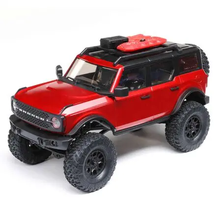 1/24 Scx24 2021 Ford Bronco 4Wd Truck Brushed Rtr, Red - Axi00006t1 1