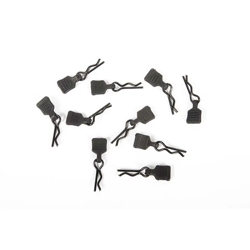 Axial 3Mm Body Clip With Tab, Black (10) 1