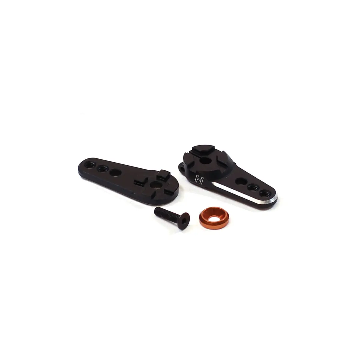 Racers Edge Aluminum Clamping Adjustable Double Servo Arm, 24 Tooth, For Hitec 1