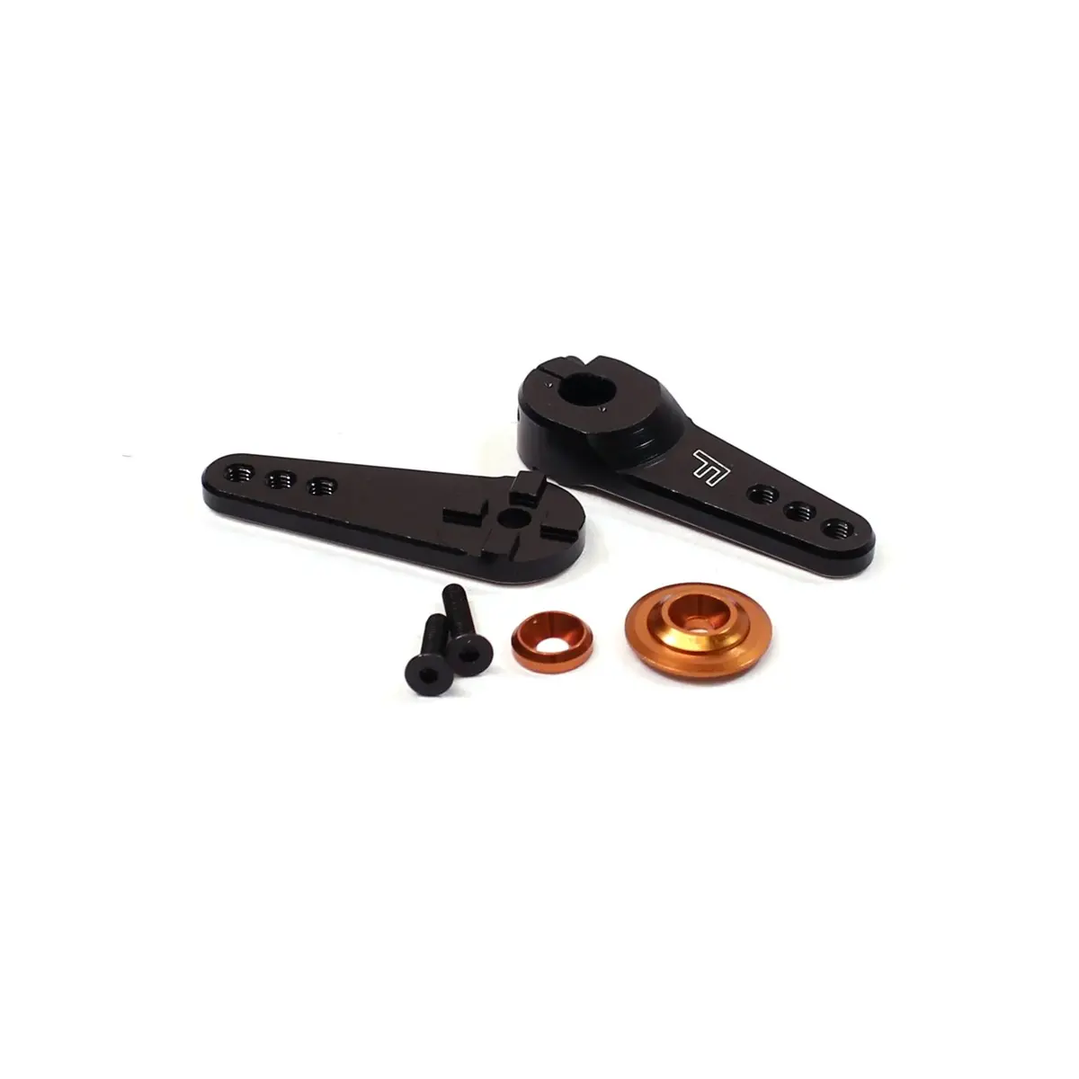 Racers Edge Aluminum Large 4-In-1 Clamping Servo Arm, 25 Tooth, For Savox Or Futaba 1
