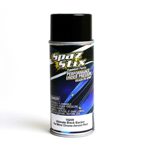 Ultimate Black Backer For Mirror Chrome Aerosol Paint 3.5Oz (Szx10209) 1