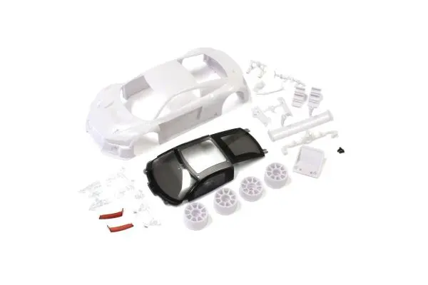 Kyosho Audi R8 Lms 2015 White Body Set(W/Wheels) 1