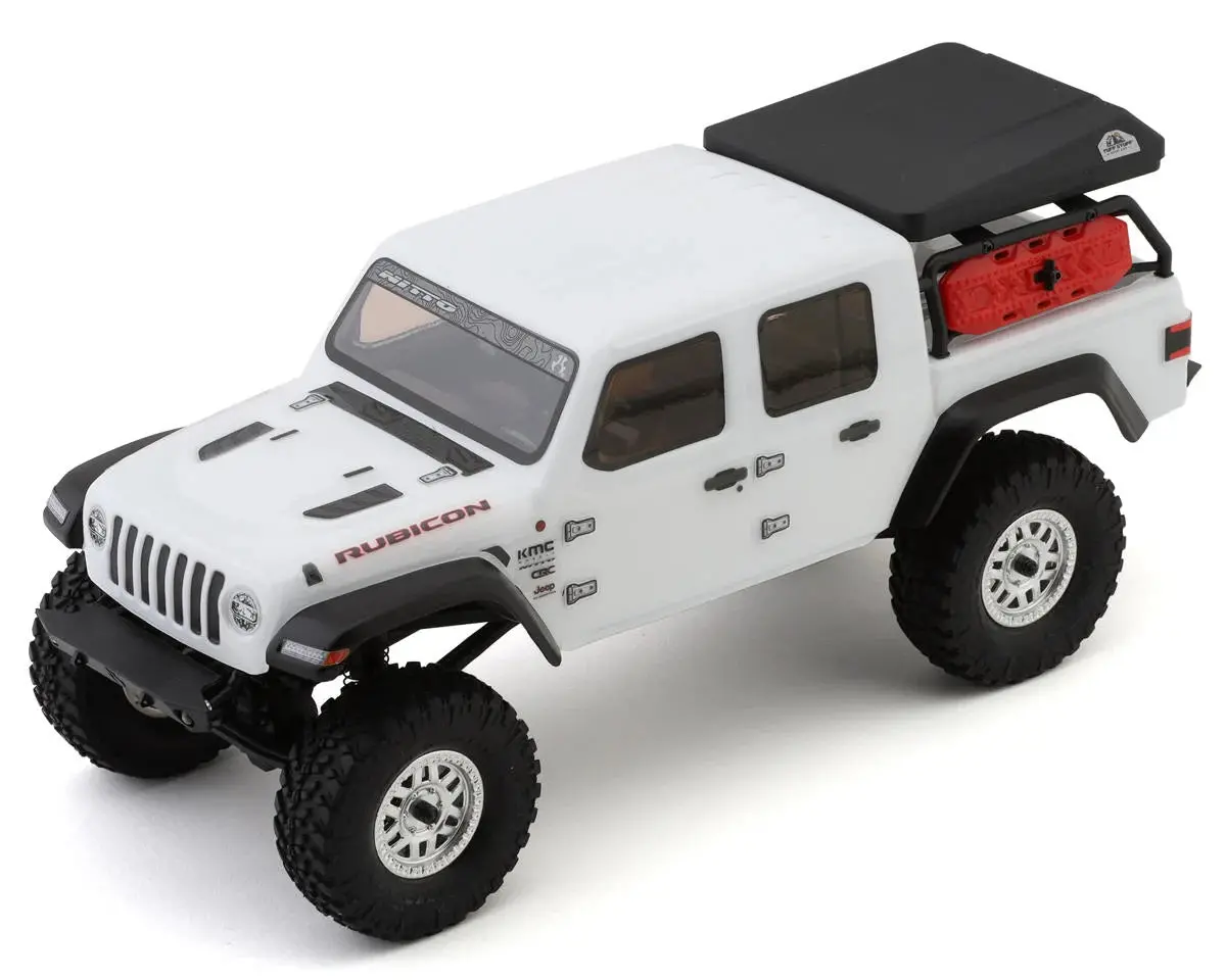 Axial Scx24 Jeep Jt Gladiator 1/24 4Wd Rtr Scale Mini Crawler (White) W/2.4Ghz Radio 1
