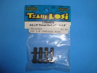Team Losi Adj L/R Thread Rod W/Ends 15" #A-6033 1