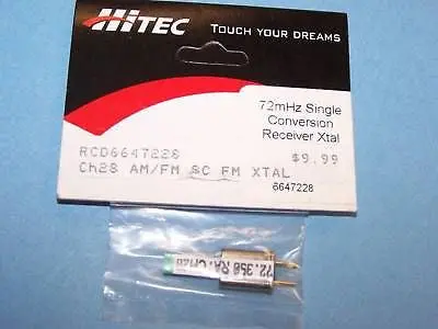 Hitec 72Mhz Single Conversion Receiver Crystal Am/Fm Ch. 28 #6647228 1