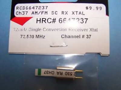 Hitec 72.530 Mhz Single Conversion Receiver Crystal Channel 37 #6647237 1