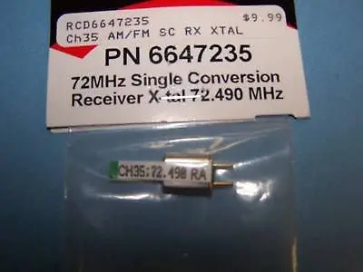 Hitec 72Mhz Single Conversion Receiver Crystal Am/Fm Ch. 35 #6647235 1
