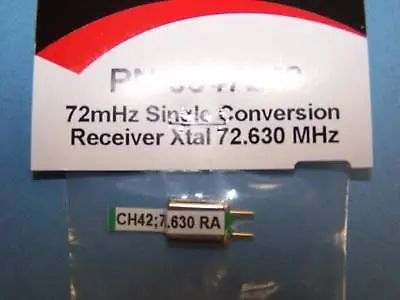 Hitec 72Mhz Single Conversion Receiver Crystal Ch. 42 1