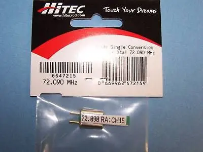 Hitec 72Mhz Single Conversion Receiver Crystal (72.090 Mhz) Ch. 15 #6647215 1