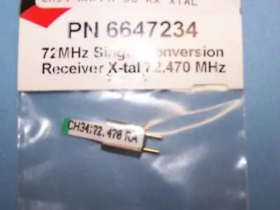 Hitec 72Mhz Single Conversion Receiver Crystal Am/Fm Ch. 34 #6647234 1