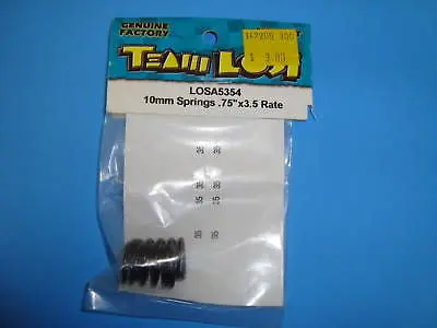 Team Losi 10Mm Springs .75"X3.5 Rate #A-5354 1
