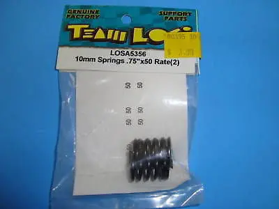 Team Losi 10Mm Springs .75"X50 Rate (2) #A-5356 1