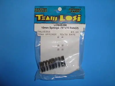 Team Losi 10Mm Springs .75X70 Rate (2) #A-5358 1
