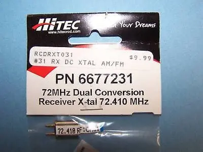 Hitec Dual Conversion Receiver Crystal (Fm) 72.410 Mhz / Ch 31 #6677231 1