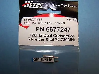 Hitec 72Mhz Recv Crystal Dual Conversion Ch 47 #6677247 1