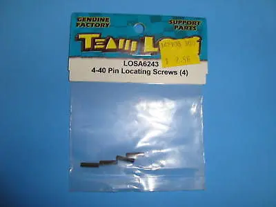 Team Losi 4-40 Pin Locating Screws (4) #A-6243 1