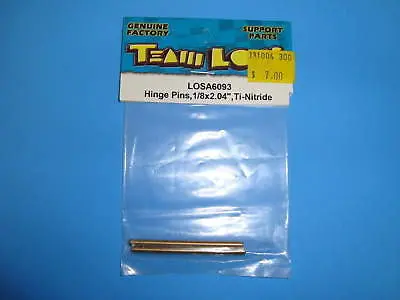 Team Losi Hinge Pins, 1/8X2.04" For Ti-Nitride #A-6093 1
