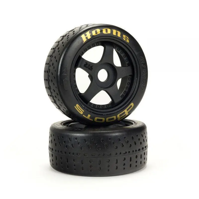 1/7 Dboots Hoons Front 100 Gold Pre-Mounted Belted Tires, 17Mm Hex (2) 2