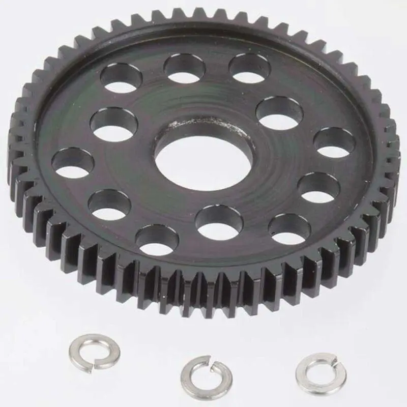 32P Hard Black Steel Spur, 54T: Slash, Stampede 4X4 2