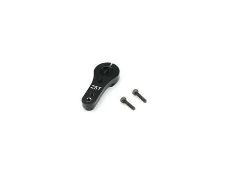 Carisma - Aluminum Clamping Servo Arm, 25 Tooth, Black: Sca-1E Series 2