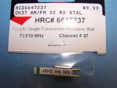 Hitec 72.530 Mhz Single Conversion Receiver Crystal Channel 37 #6647237 2