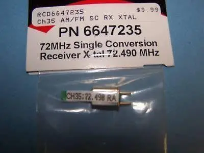 Hitec 72Mhz Single Conversion Receiver Crystal Am/Fm Ch. 35 #6647235 2