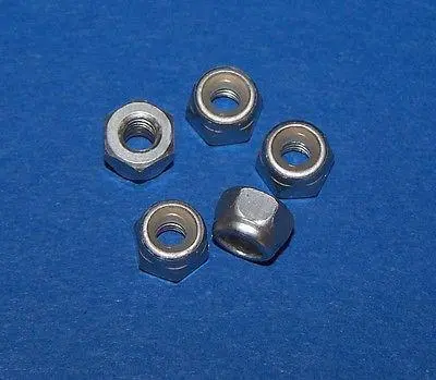 Kyosho M3 Aluminum Nylon Nut (Sliver/5 Pcs Only) #1345 2
