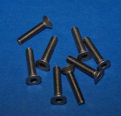 Kyosho Titanium Flat Head Screw Hex (3X15) 8 Pcs #Kyo1374 2