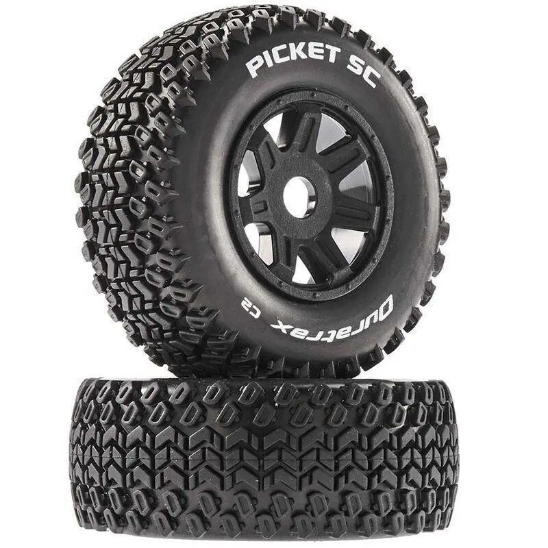 Picket Sc Mounted Soft Tires, Black 17Mm Hex (2) 2