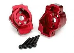 Portal Drive Axle Mount, Rear, 6061-T6 Aluminum (Red-Anodized) (Left And Right)/ 2.5X16 Cs (4) 2