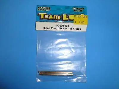 Team Losi Hinge Pins, 1/8X2.04" For Ti-Nitride #A-6093 2