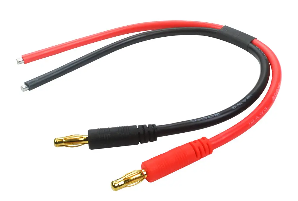 Lectron Pro Banana Plugs Charging Adapter With Bare Leads 1