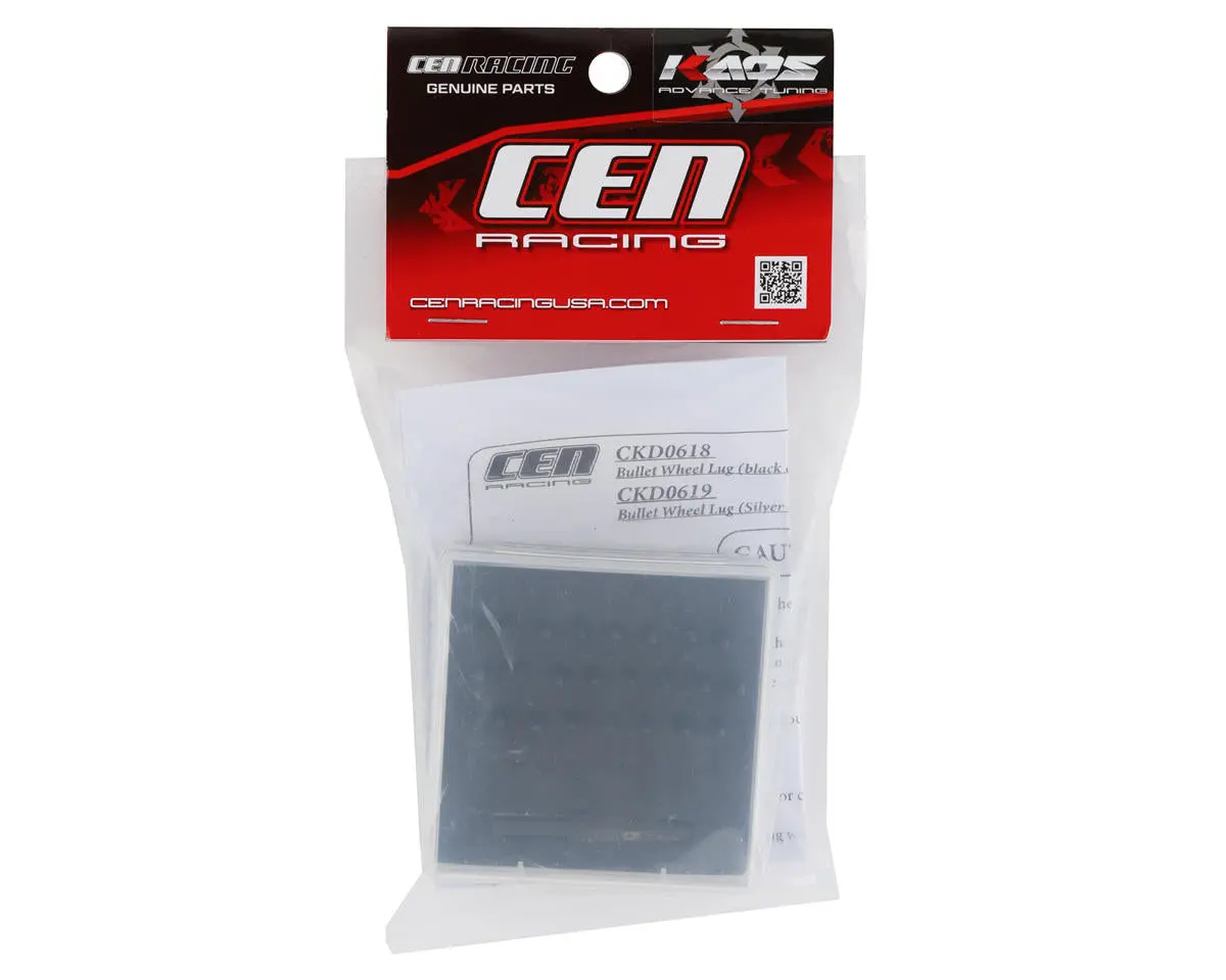 Cen Racing Ford F250 Kg1 Bullet Wheel Lugs (Black Chrome) (24) (2Mm Studs) W/Tool 2