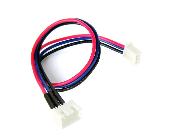 Lectron Pro 10.5" Balance Plug Extension Cord For 2 Cell Lipo Batteries - Jst-Xh Connector 1