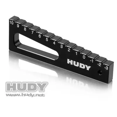 Hudy Chassis Droop Gauge -3 To 10 Mm For 1 / 8, 1 / 10 Cars 1