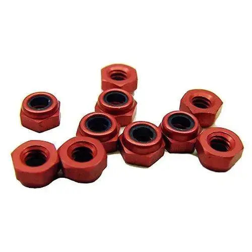 Crc Red Aluminum Locknuts (10) 1