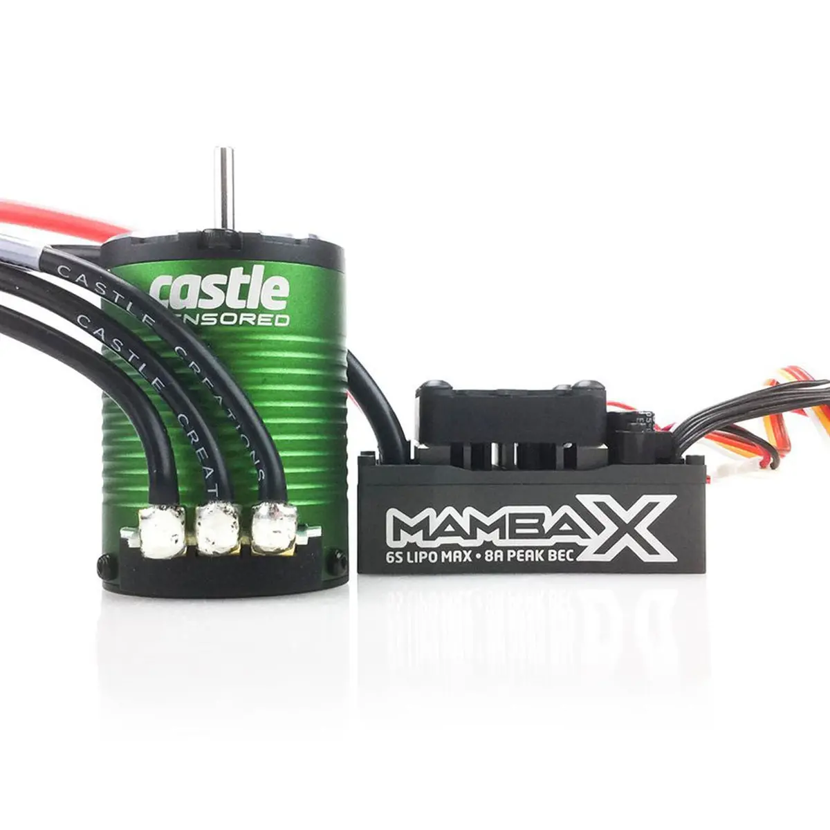 Castle 1/10 Mamba X Waterproof Esc/1406-4600Kv Sensored Brushless Motor Combo: 4Mm Bullet - Cse010015501 1