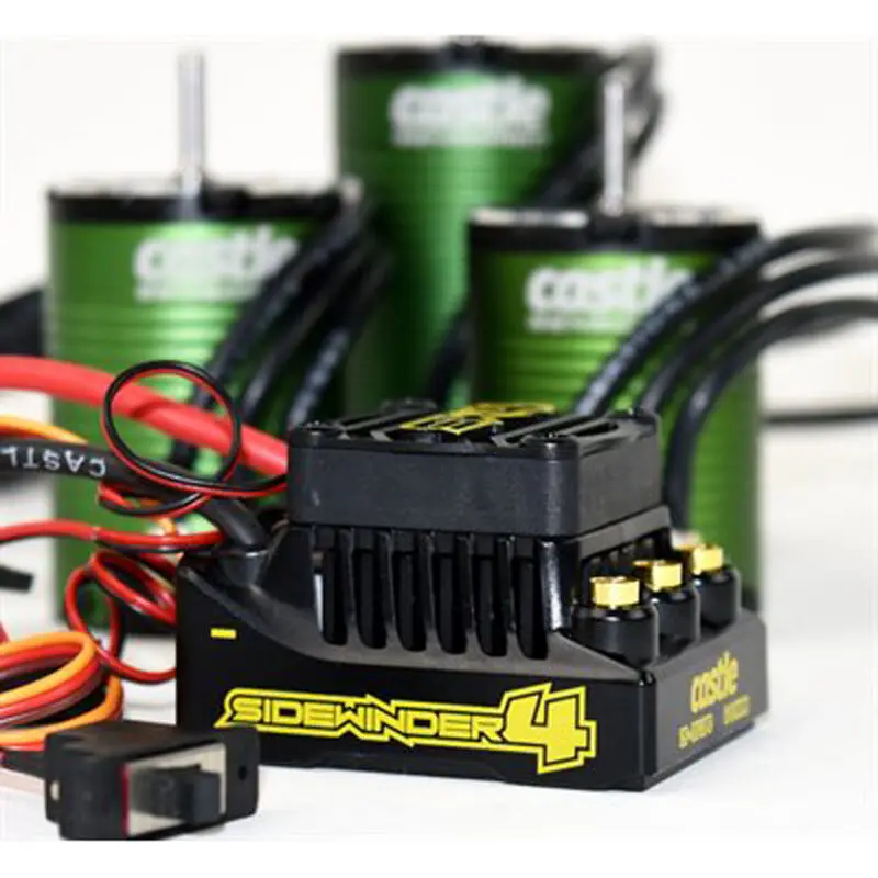 Castle Sidewinder 4 Waterproof Sensorless Esc W/1406-6900Kv Sensored Motor Combo - Cse010016403 1