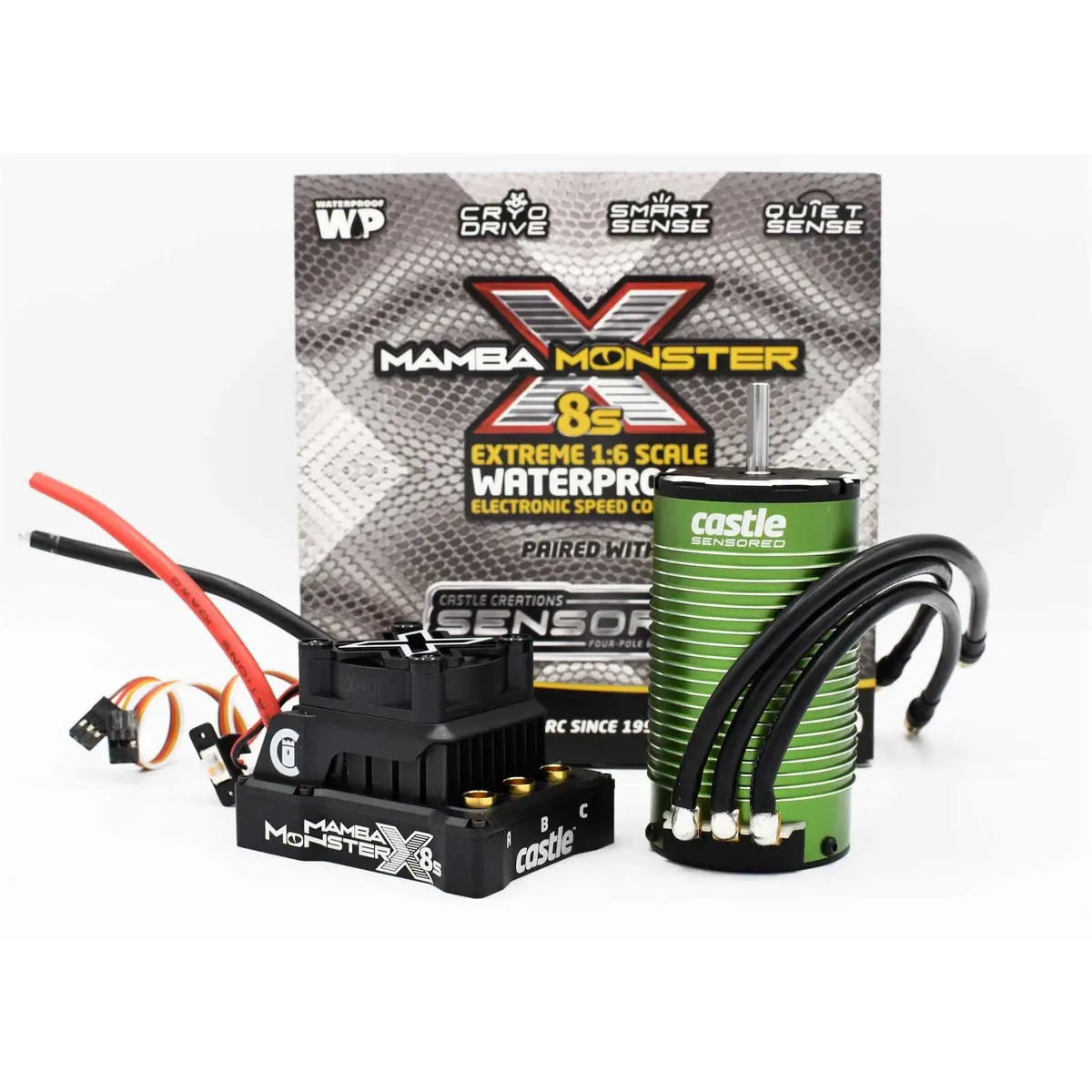 Castle Creations 1/6 Mamba Monster X Brushless Esc / 1717-1650Kv Sensored Motor Combo - Cse010016502 2