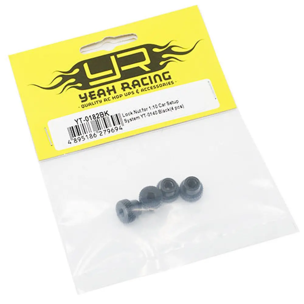 Yeah Racing Car Setup System Lock Nut For Yt- 0140 Black 1