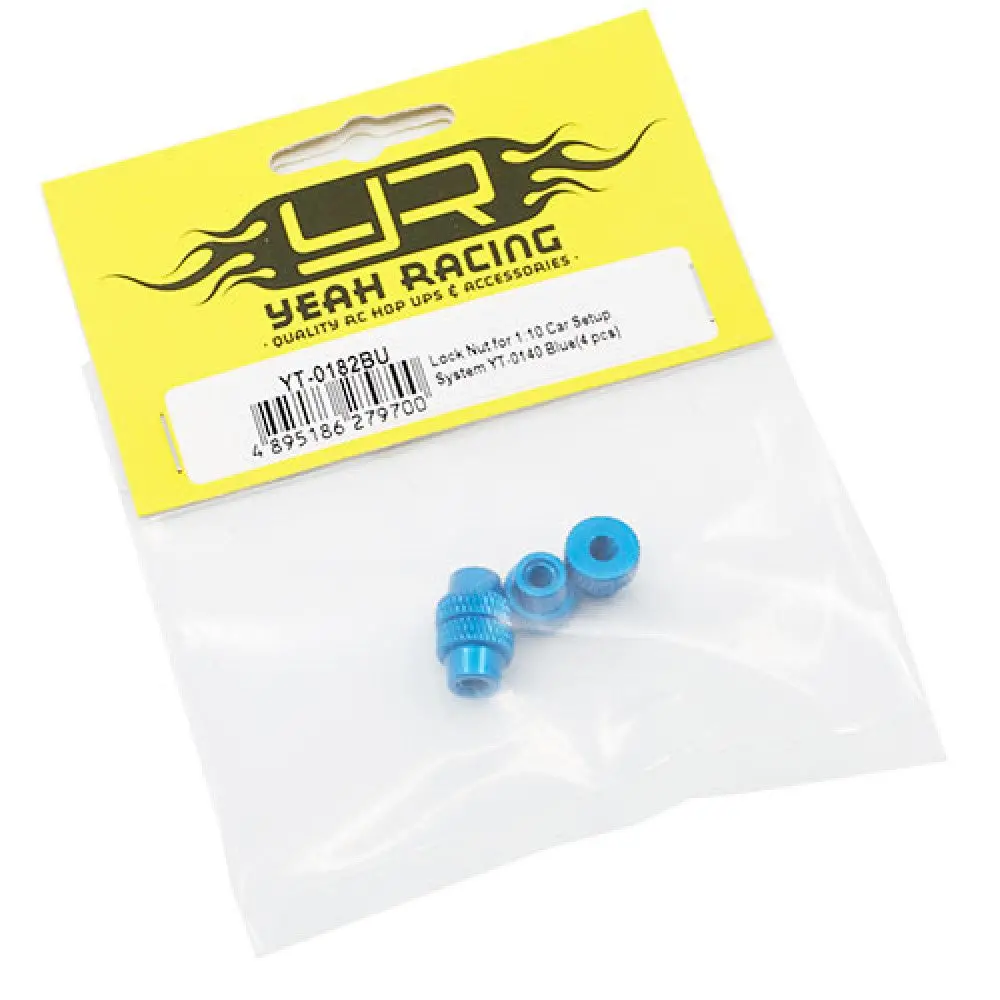 Yeah Racing Car Setup System Lock Nut For Yt- 0140 Blue 1