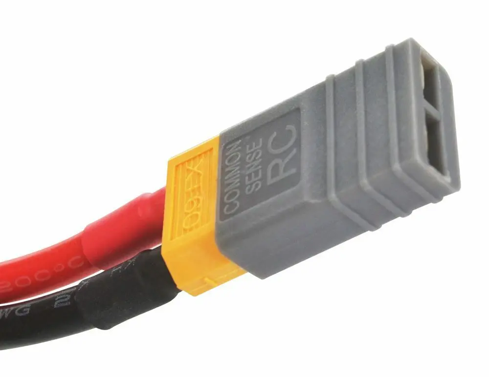 Common Sense Rc Gray Adapter For Xt60 Batteries To Trx For Traxxas Vehicles 1