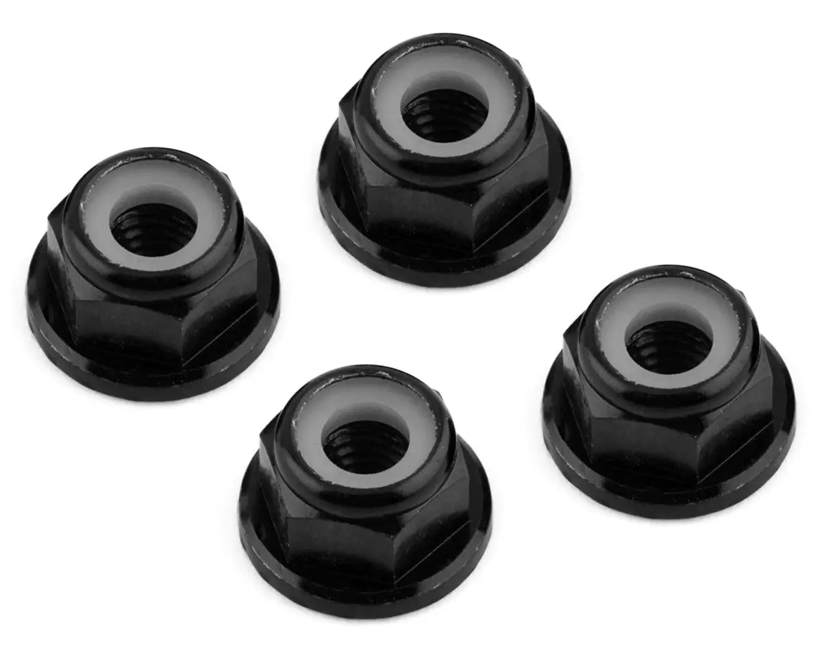 Dragrace Concepts M4 Serrated Flanged Lock Nuts (Black) (4) 1