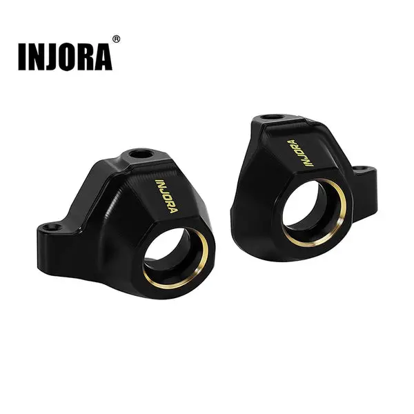 Injora Black Brass Steering Knuckles For 1/30 Axial Scx30 1