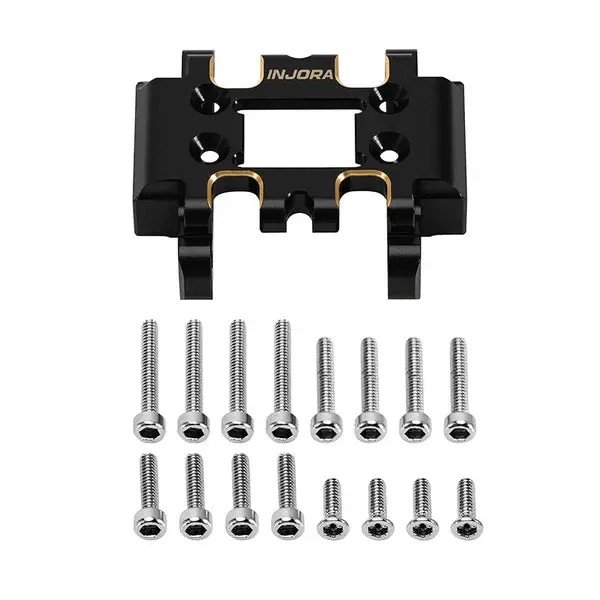 Injora Black Brass Skid Plate For 1/32 Redcat Ascent-32 1