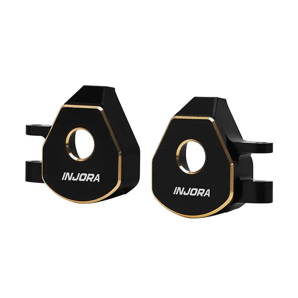 Injora Black Coating Brass Steering Knuckles For 1/32 Redcat 2