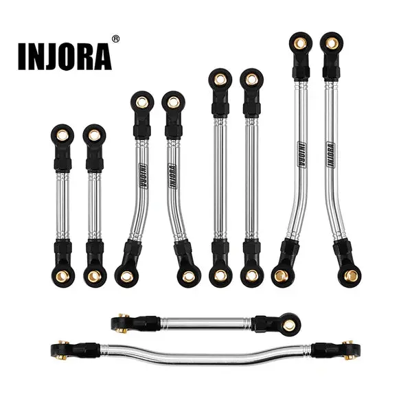 Injora Stainless Steel High Clearance Links & Steering Links Set For 1/18 Hpi Venture18 1