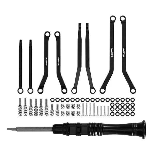 Injora Aluminum High Clearance Chassis Links For 1/30 Axial Scx30 1